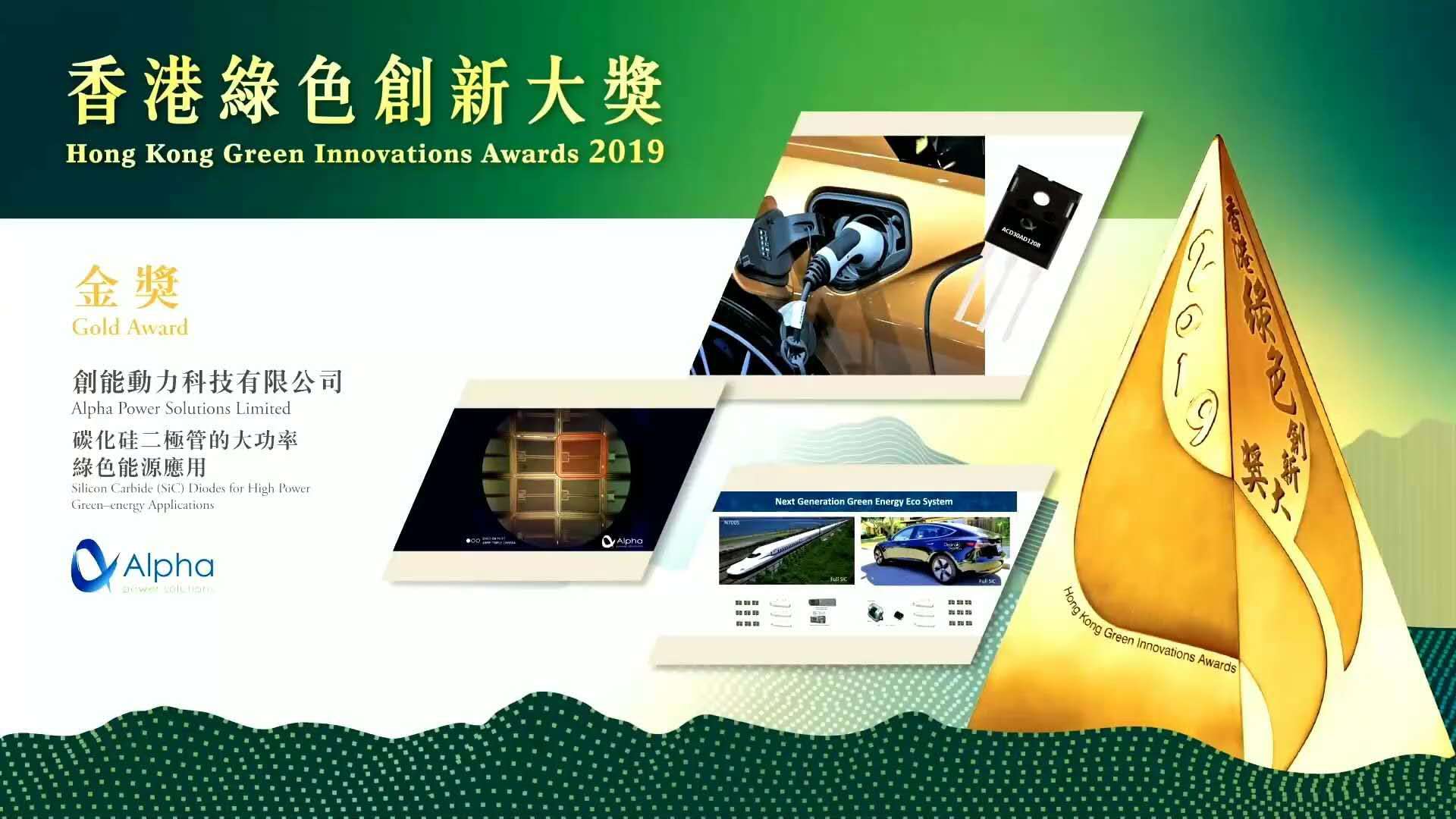 香港绿色创新奖-金奖 2019